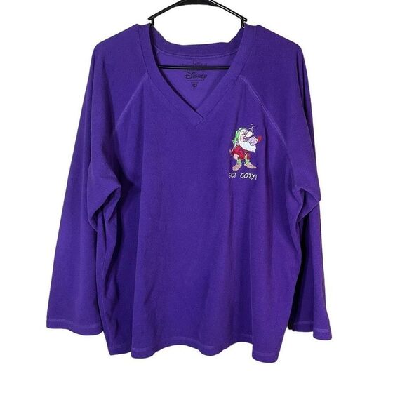 Disneys Snow White Grumpy purple Pajama Top Size 2X - Picture 1 of 6